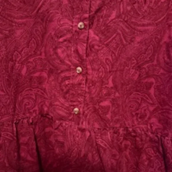 The Bettina Tiered Shirt Dress by Maeve: Mini Paisley Corduroy Edition